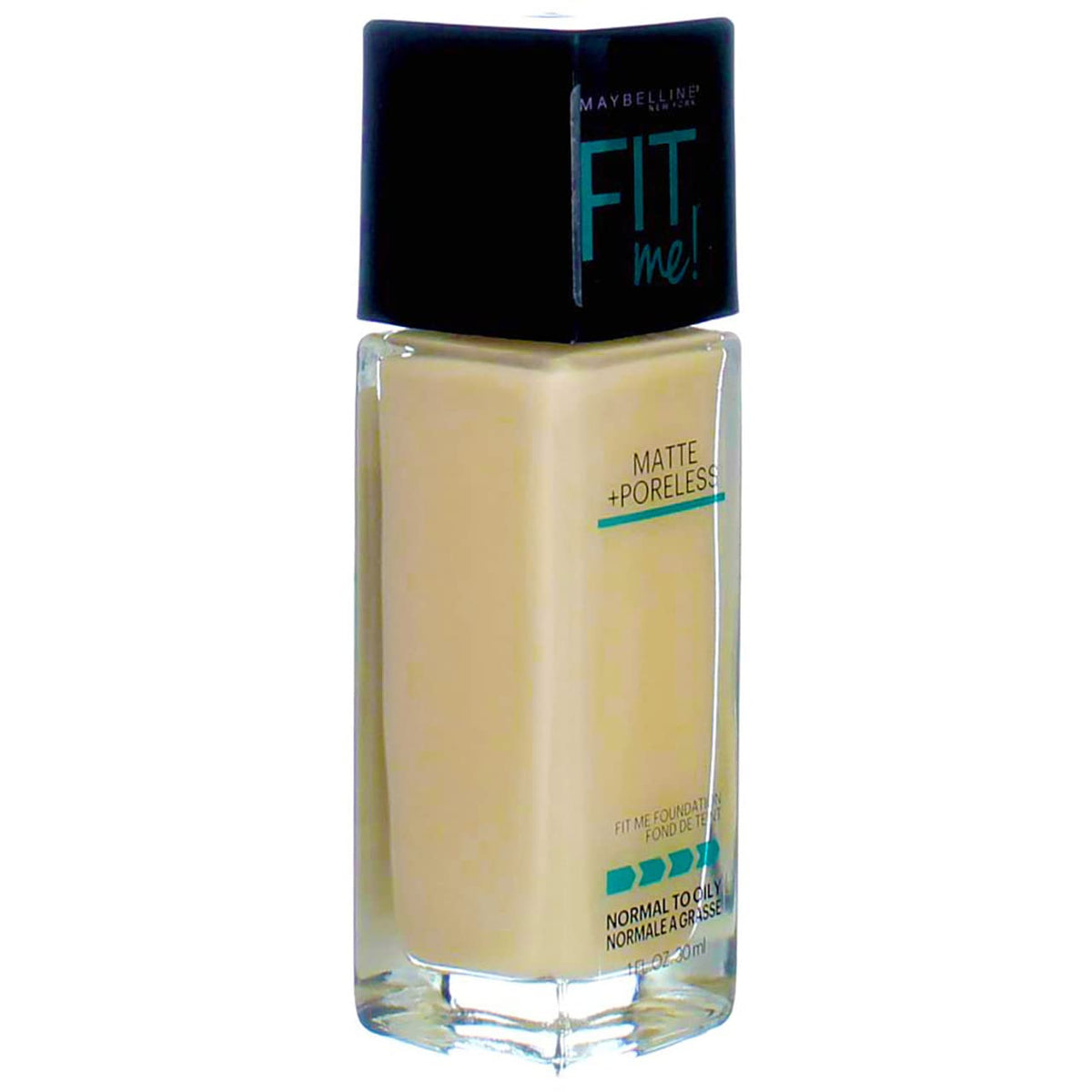 Maybelline New York Fit Me! Matte + Poreless Foundation, Porcelain [110] 1 oz (Pack of 3) Beauty & Personal Care MAYBELLINE