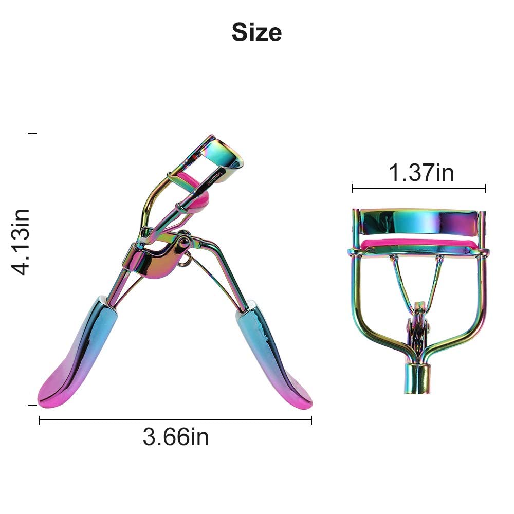SinPinEra Eyelash Curler with 2 Advanced Silicone Refill Pads & Fits All Eye Shapes - Start a Beautiful Story Now! (Multi-Colored) Beauty & Personal Care SinPinEra