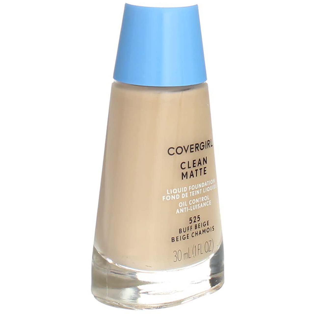 CoverGirl Clean Oil Control Liquid Makeup, Buff Beige 525 1 fl oz (30 ml) Beauty & Personal Care COVERGIRL