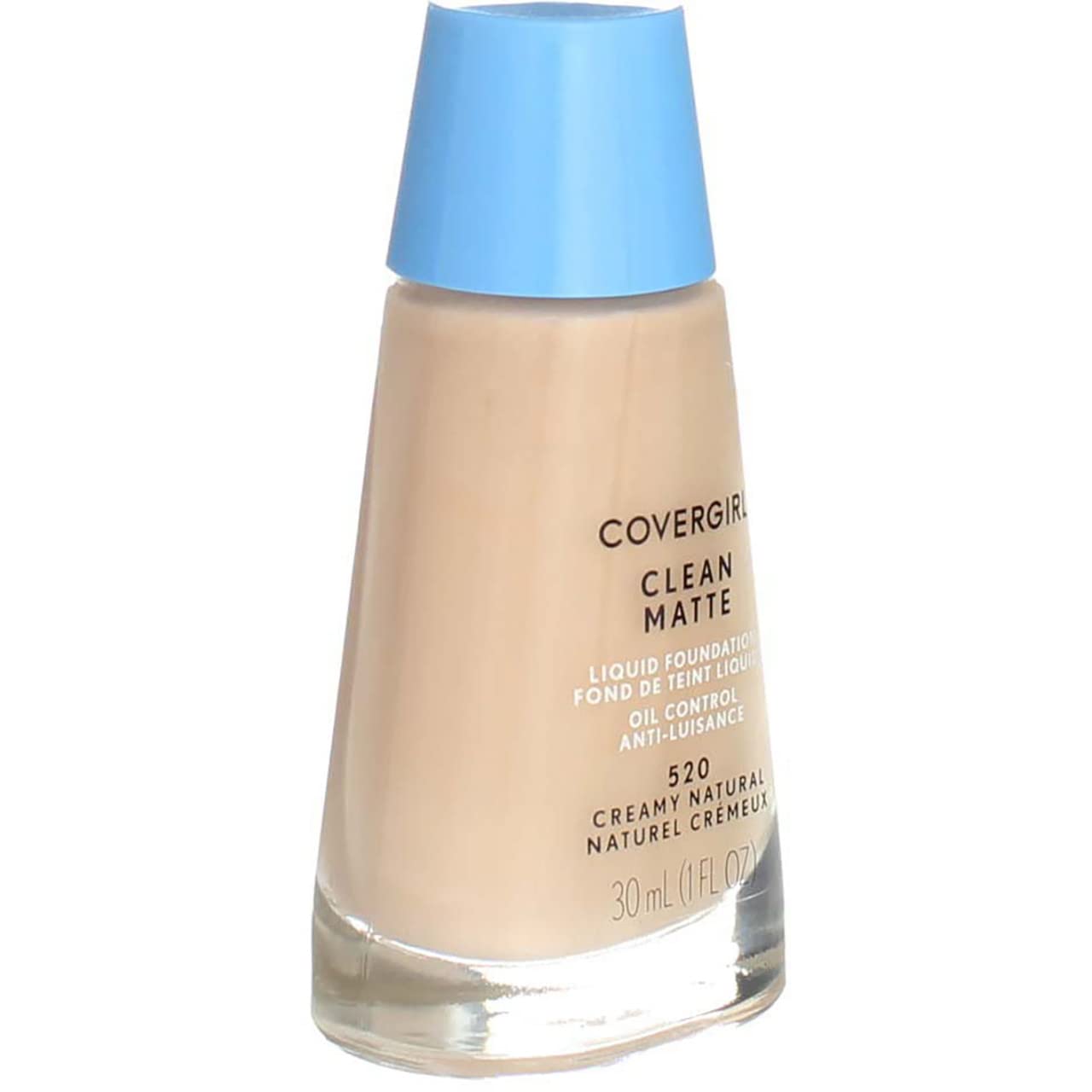 CoverGirl Clean Oil Control Liquid Makeup, Creamy Natural 520 1 fl oz (30 ml) Beauty & Personal Care COVERGIRL