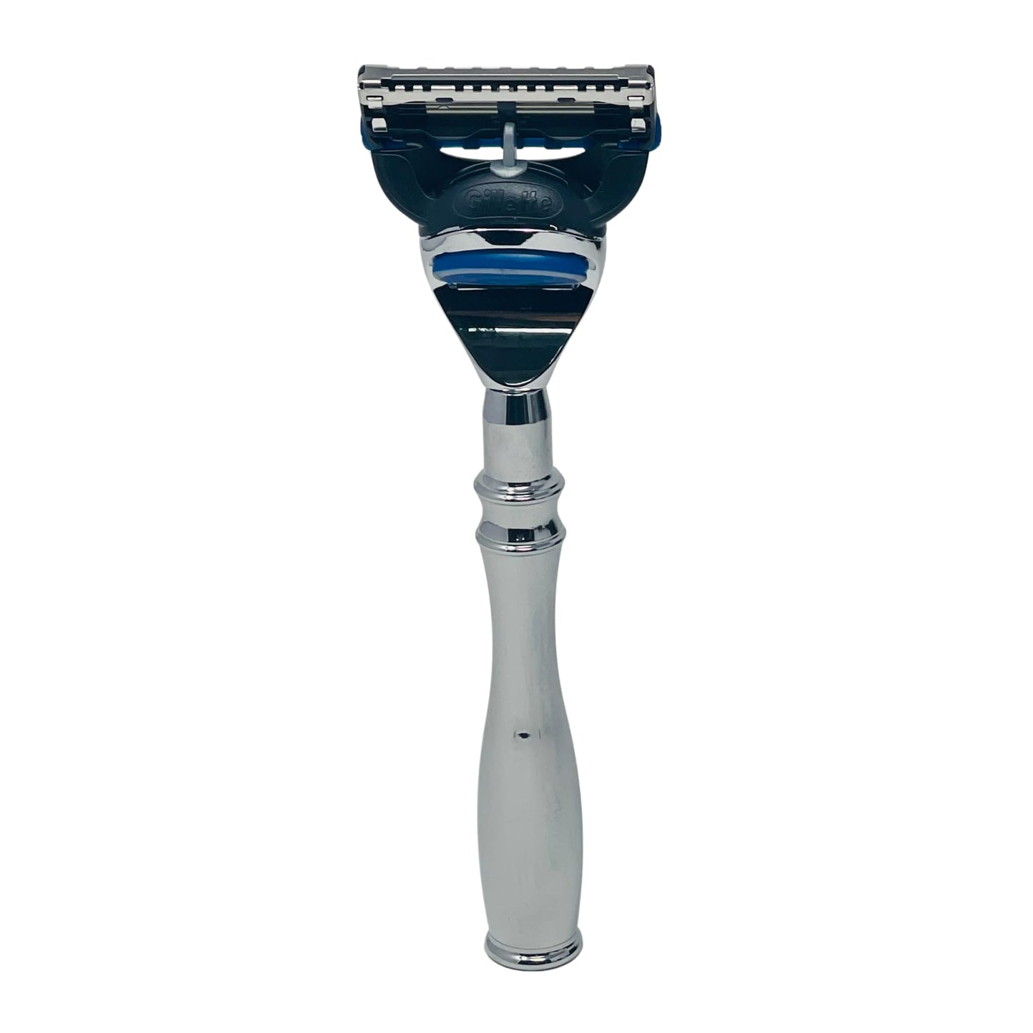 G.B.S 5 Blade Compatible Chrome Steel Shaving Razor - Weighted Handle for Maximum Control - Luxury Men's Razor for a Smooth, Close Shave - Compatible Beauty and Personal Care G.B.S