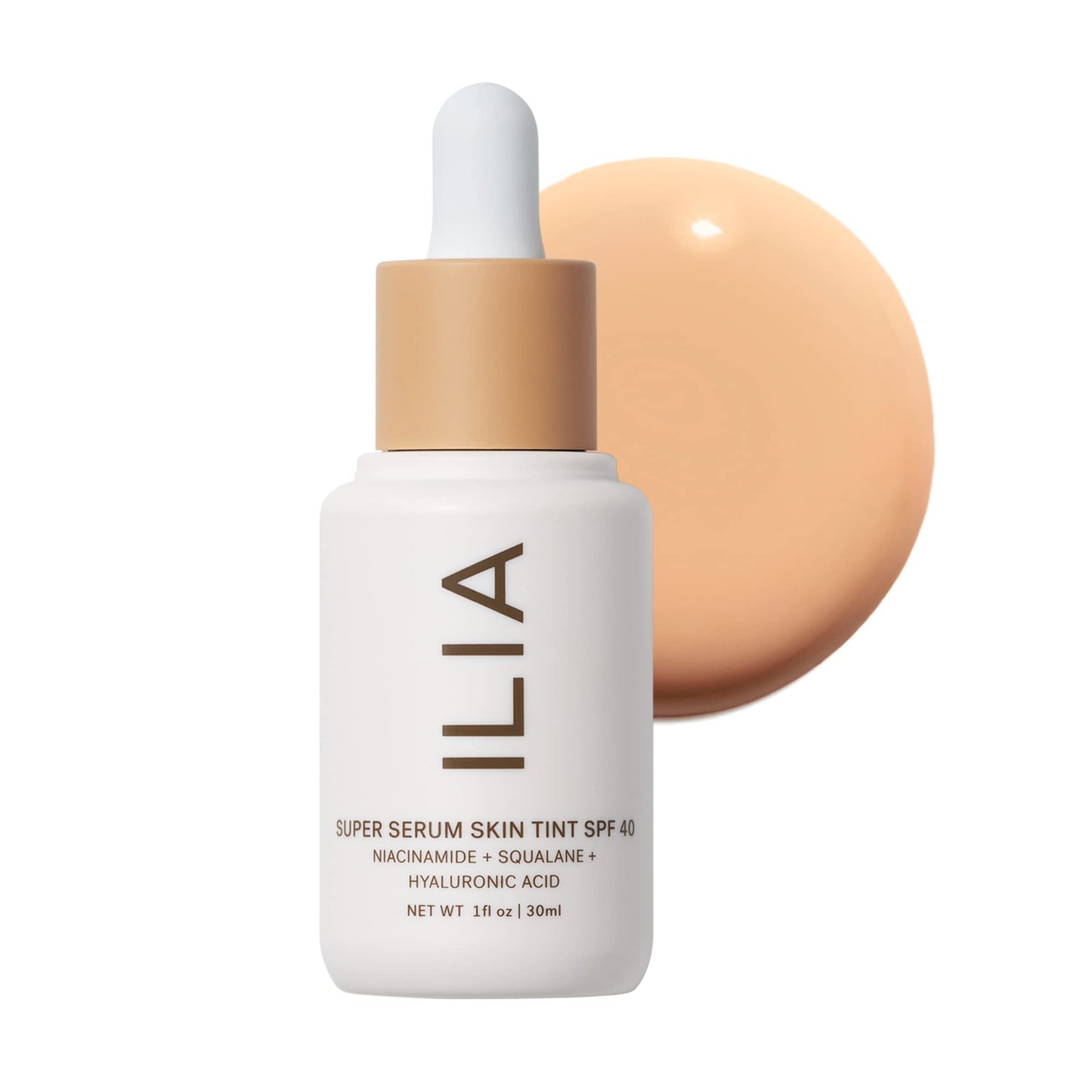 ILIA - Super Serum Skin Tint SPF 40 | Non-Comedogenic, Vegan, Lightweight to Help Against Blue Light, + Pollution while Hydrating, Smoothing, + Beauty & Personal Care ILIA