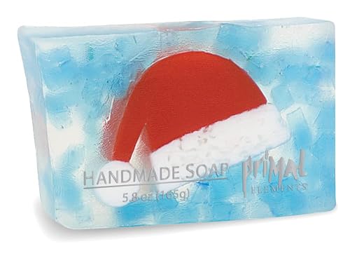 Primal Elements Glycerin Bar Soap in Shrinkwrap, Santa's Cap, 5.8 Ounce Beauty & Personal Care Primal Elements
