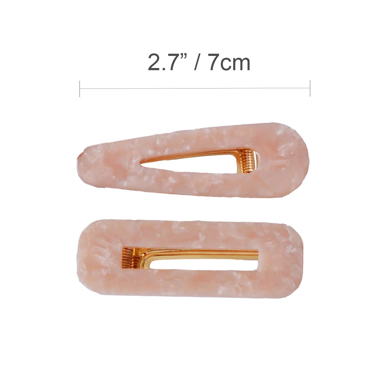 Resin Tortoise Leopard Print Hair Clips and Barrettes - 4 Pack (Women's Accessories) Beauty & Personal Care Shapes Studio