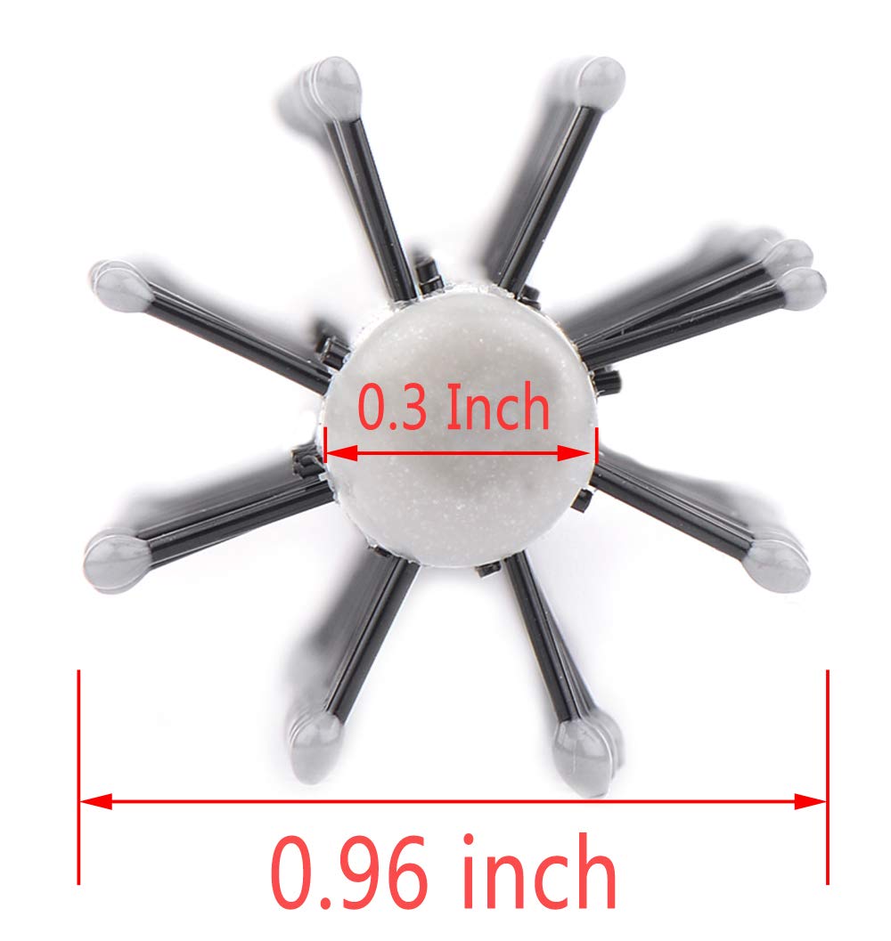 PERFEHAIR Small Mini Plastic Round Hair Styling Brush with Nylon Bristle for Short Hair Blow Drying, 1 Inch Diameter Barrel Beauty & Personal Care PERFEHAIR