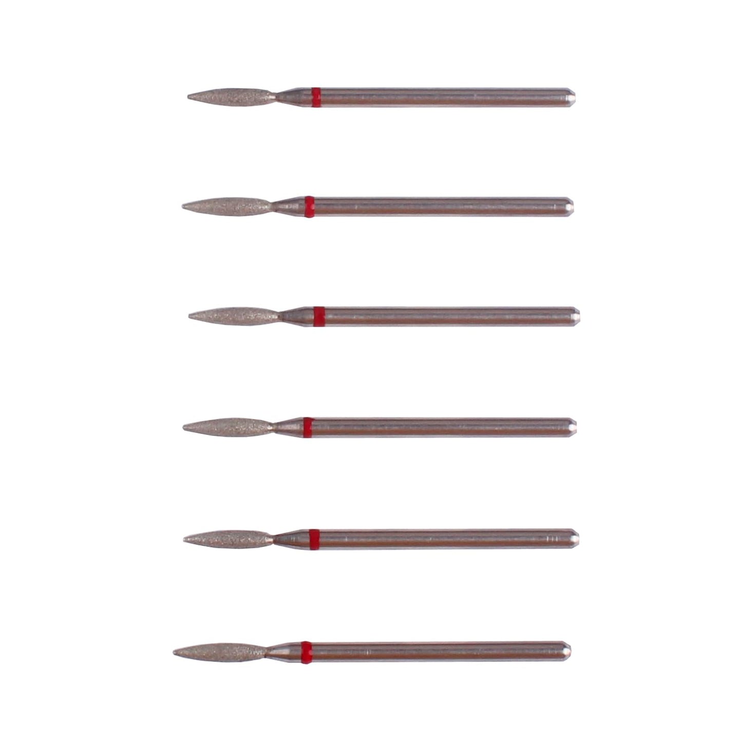 MZCMSL Flame Cuticle Drill Bit Set with Case, 6pcs Pro Diamond Nail Bits for Nail Salon Manicure Beauty & Personal Care MZCMSL