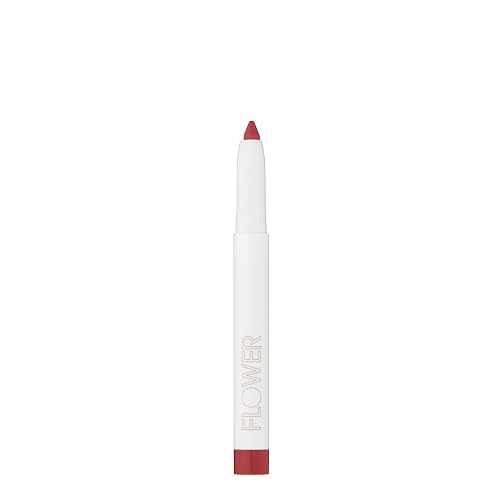 FLOWER BEAUTY By Drew Barrymore Scribble Stick Lip Liner + Eyeliner - Smooth Application + Blendable - 2-in-1 Lip + Eye Liner (Mauvelous) Beauty & Personal Care FLOWER