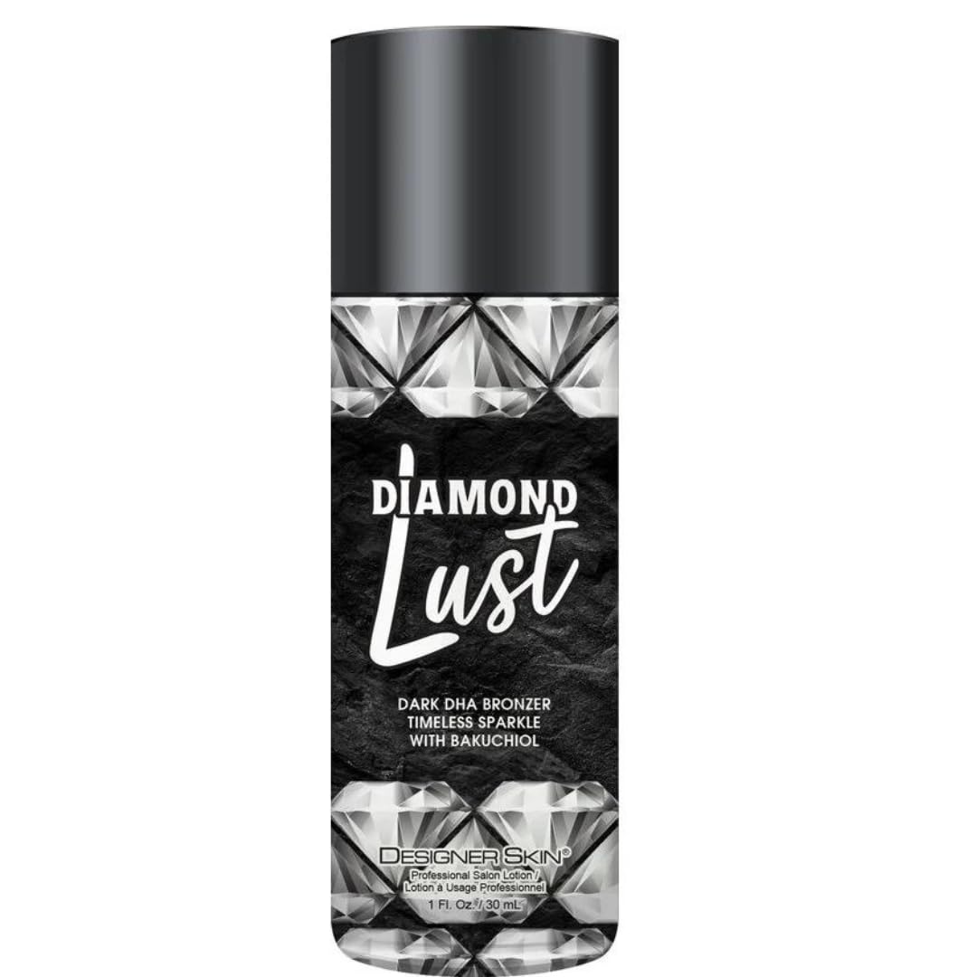 Australian Gold Designer Skin Diamond Lust Dark Facial Bronzer 1 oz with tanning stickers, Black