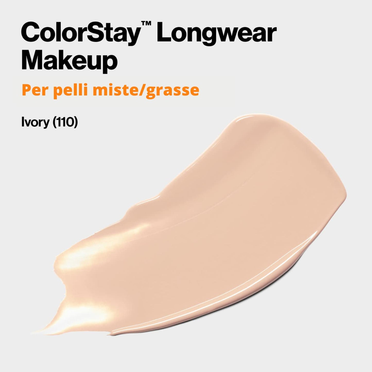 Revlon Colorstay Liquid Foundation Makeup with Pump 110 Ivory Combination/Oily Skin ,1 Fl Oz Beauty & Personal Care REVLON