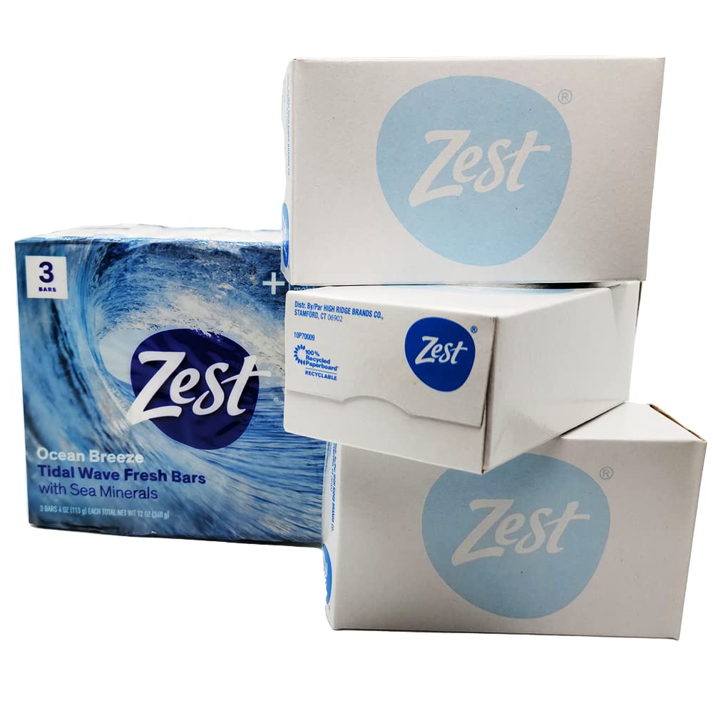 Zest Bar Soap 3 ct, ocean breeze, 12 Ounce Beauty & Personal Care Zest