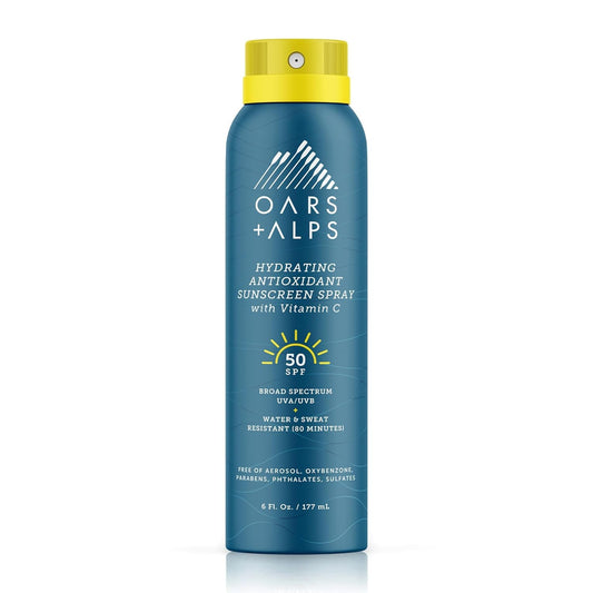 Oars + Alps Sunscreen Spray for Face & Body Spray Sunscreen Infused with Vitamin C & Antioxidants, No White Residue, Water & Sweat Resistant, All Skin Beauty & Personal Care Oars + Alps