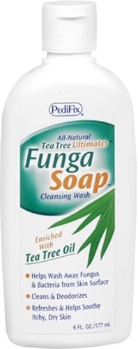 Pedifix FungaSoap Tea Tree Cleansing Wash - Antifungal Body Wash & Foot Soap - All-Natural Tea Tree Oil Cleanser for Athlete’s Foot, Ringworm, Jock Beauty & Personal Care Pedifix
