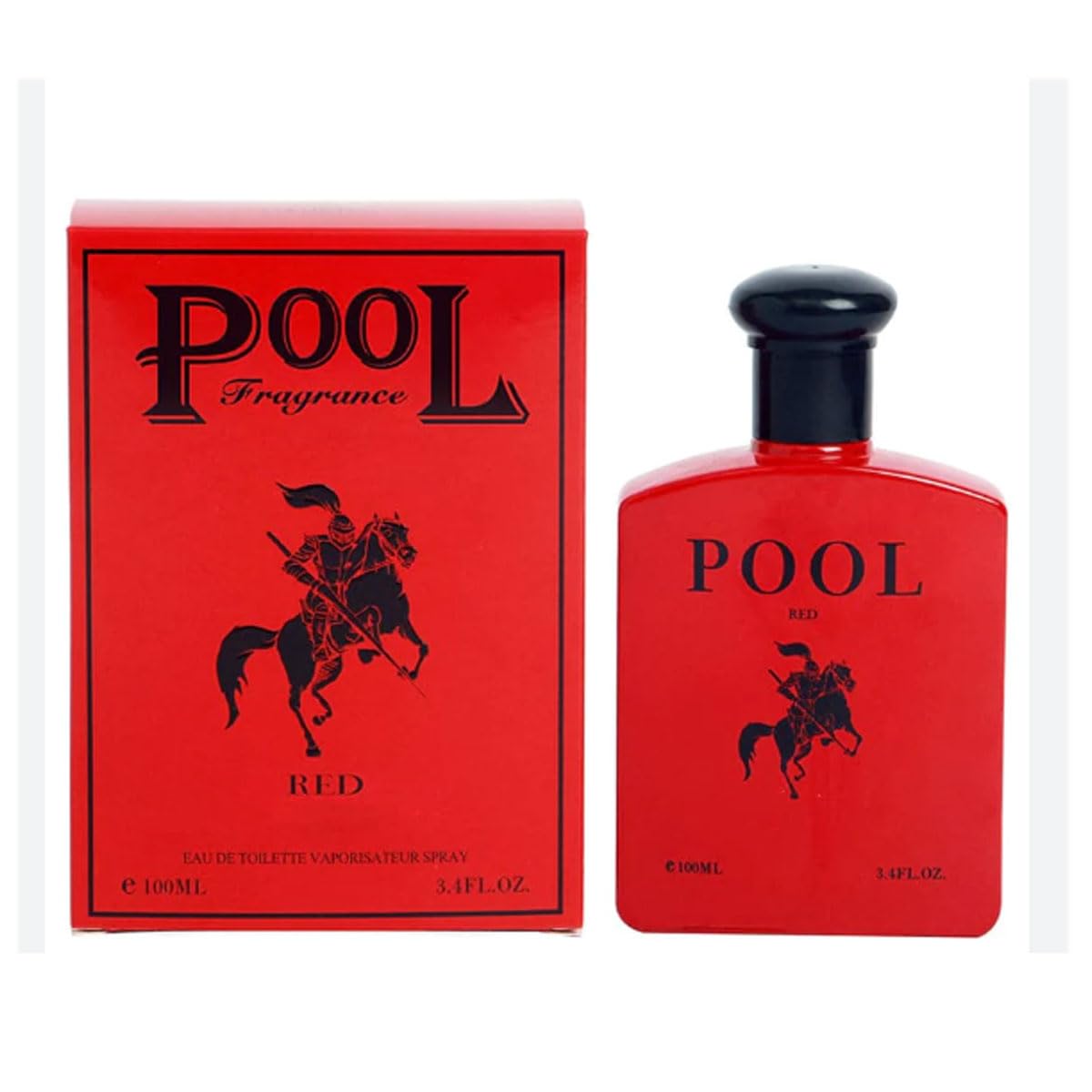 EBC Perfume Pool Red Men Perfume 100ml Eau De Parfum Vaporisateur Spray - Rich woods Essential Oil From France Beauty & Personal Care EBC Perfume