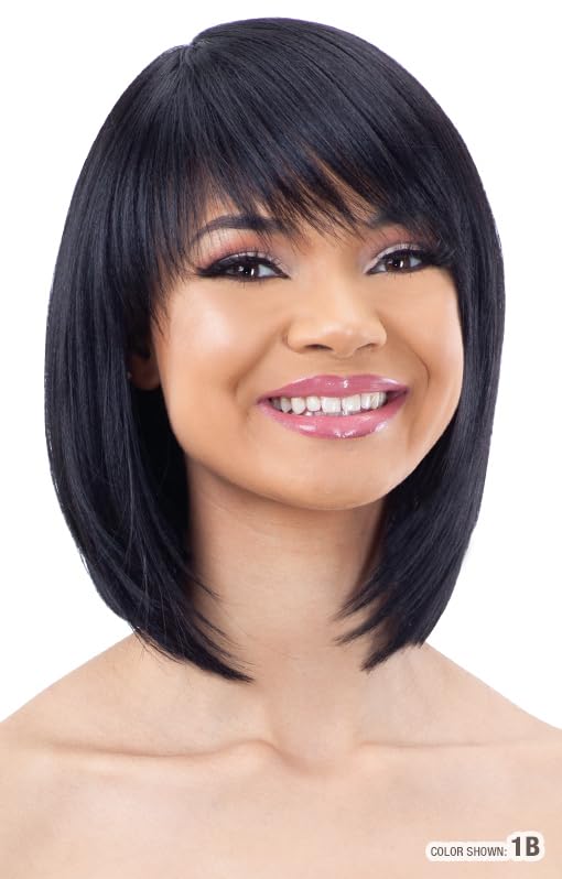 Shake-N-Go Synthetic Full Wig - LITE 002 (OFF BLACK 1B)