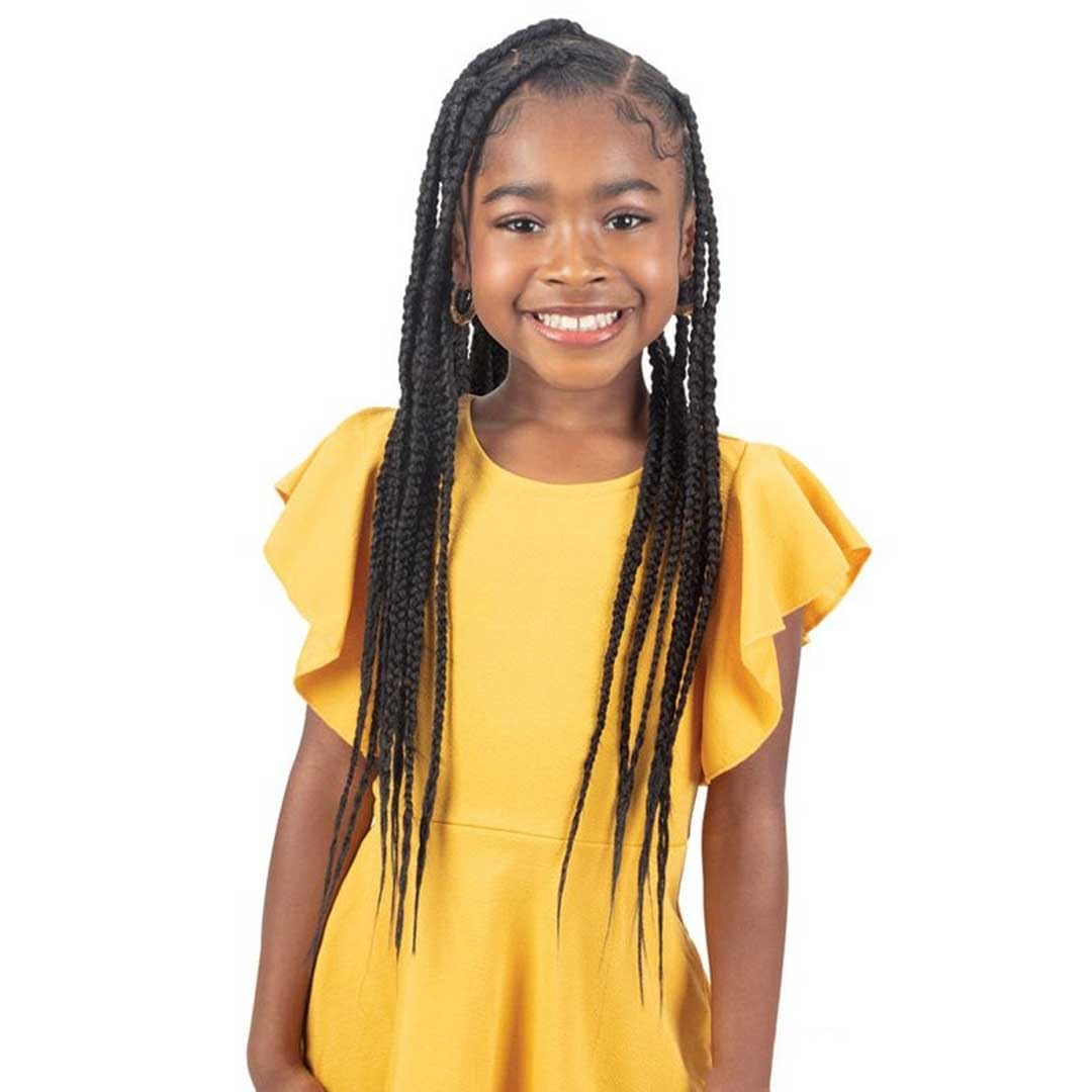 Shake-N-Go Freetress Synthetic 3X Kids Pre-Stretched Braids 28" (Color:TAFFY)
