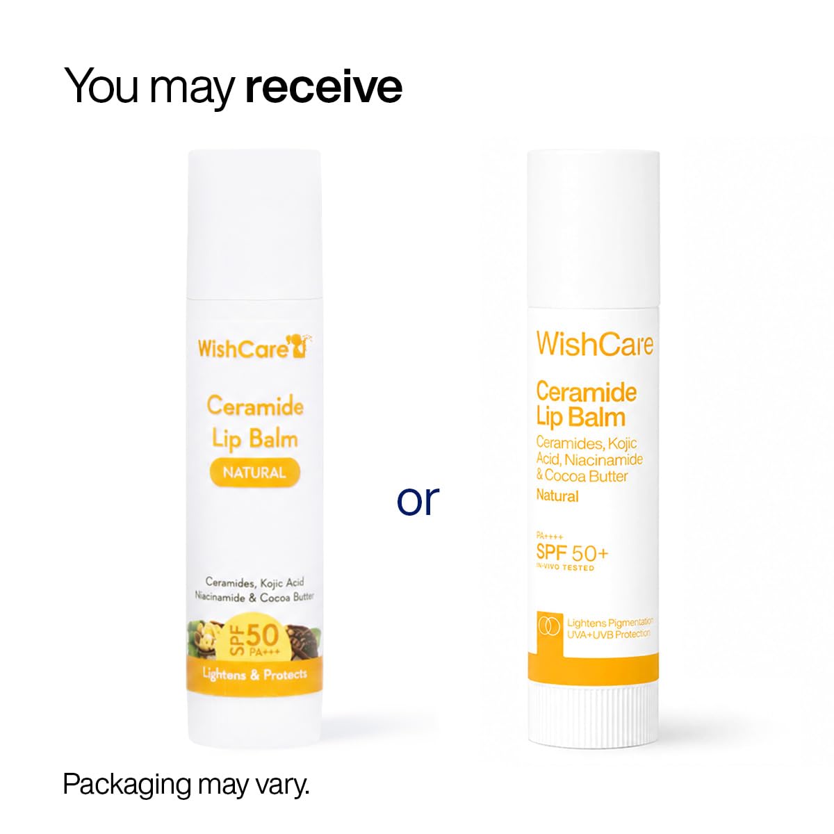WishCare Lip Balm with SPF 50 PA+++ - Lip Care Balm with Niacinamide, For Women & Men, 5g Beauty and Personal Care WishCare