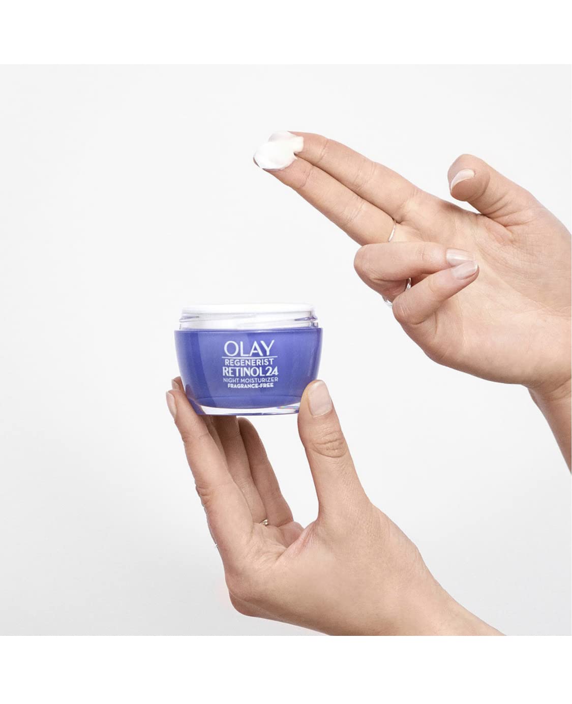 Olay Retinol + Peptide 24 Fragrance Free Night Moisturizer, 1.7 OZ (2 Packs) Beauty & Personal Care Olay