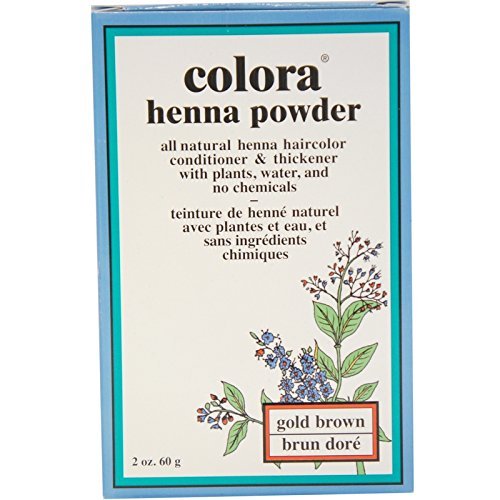 Colora Henna Powder Hair Color Gold Brown 2 Ounce (59ml) (6 Pack) Beauty & Personal Care Colora