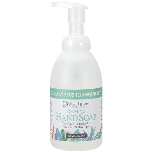 Ginger Lily Farms Botanicals All-Purpose Foaming Hand Soap Refill, 100% Vegan & Cruelty-Free, Eucalyptus Tranquility Scent, 20 Fl Oz (Pack of 1) Beauty & Personal Care Ginger Lily Farms