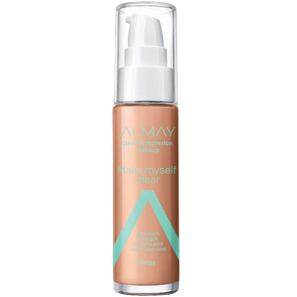 Almay Clear Complexion Makeup, Matte Finish Liquid Foundation with Salicylic Acid, Hypoallergenic, Cruelty Free, -Fragrance Free, Dermatologist Beauty & Personal Care Almay