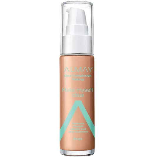 Almay Clear Complexion Makeup, Matte Finish Liquid Foundation with Salicylic Acid, Hypoallergenic, Cruelty Free, -Fragrance Free, Dermatologist Beauty & Personal Care Almay