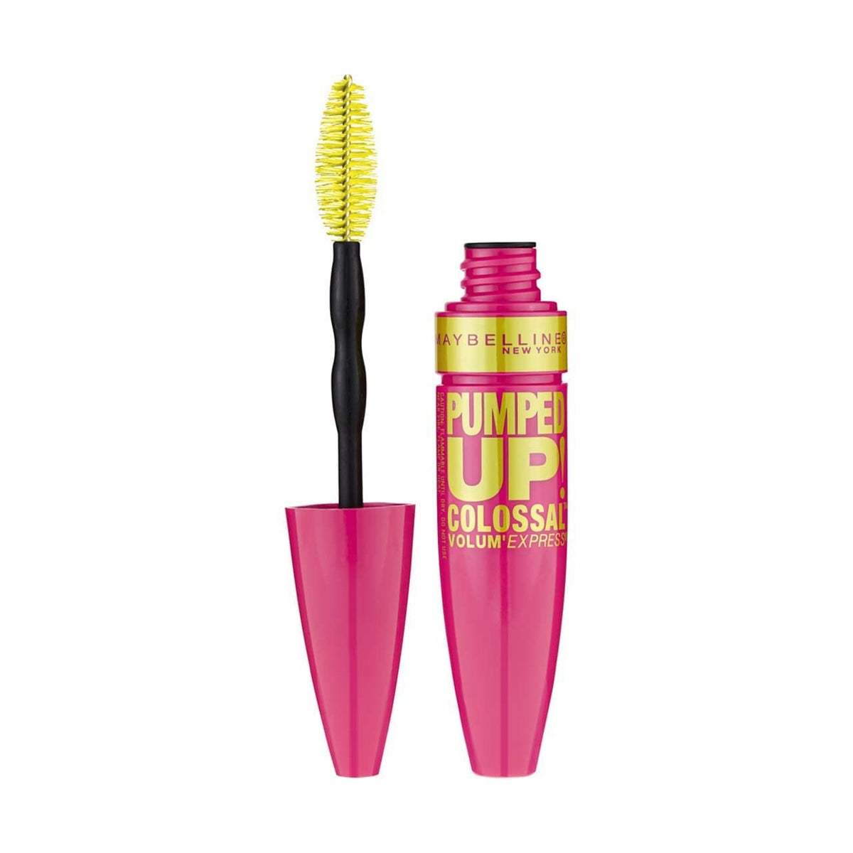 Maybelline Volum' Express Pumped Up! Colossal Washable Mascara, Classic Black [213] 0.33 oz (Pack of 5)