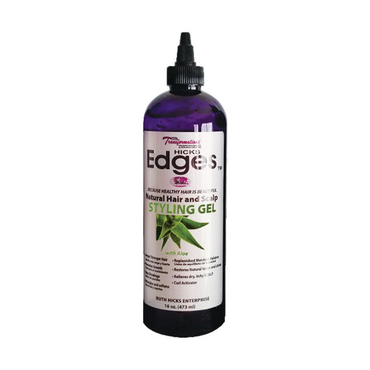Hicks Edges Curl Activator, Definer Twist, Dry and Release Styling Gel with Aloe, Nourishing Scalp-Soothing Formula for Vibrant Healthy Hair (16 oz) Beauty & Personal Care Ruth Hicks Enterprise