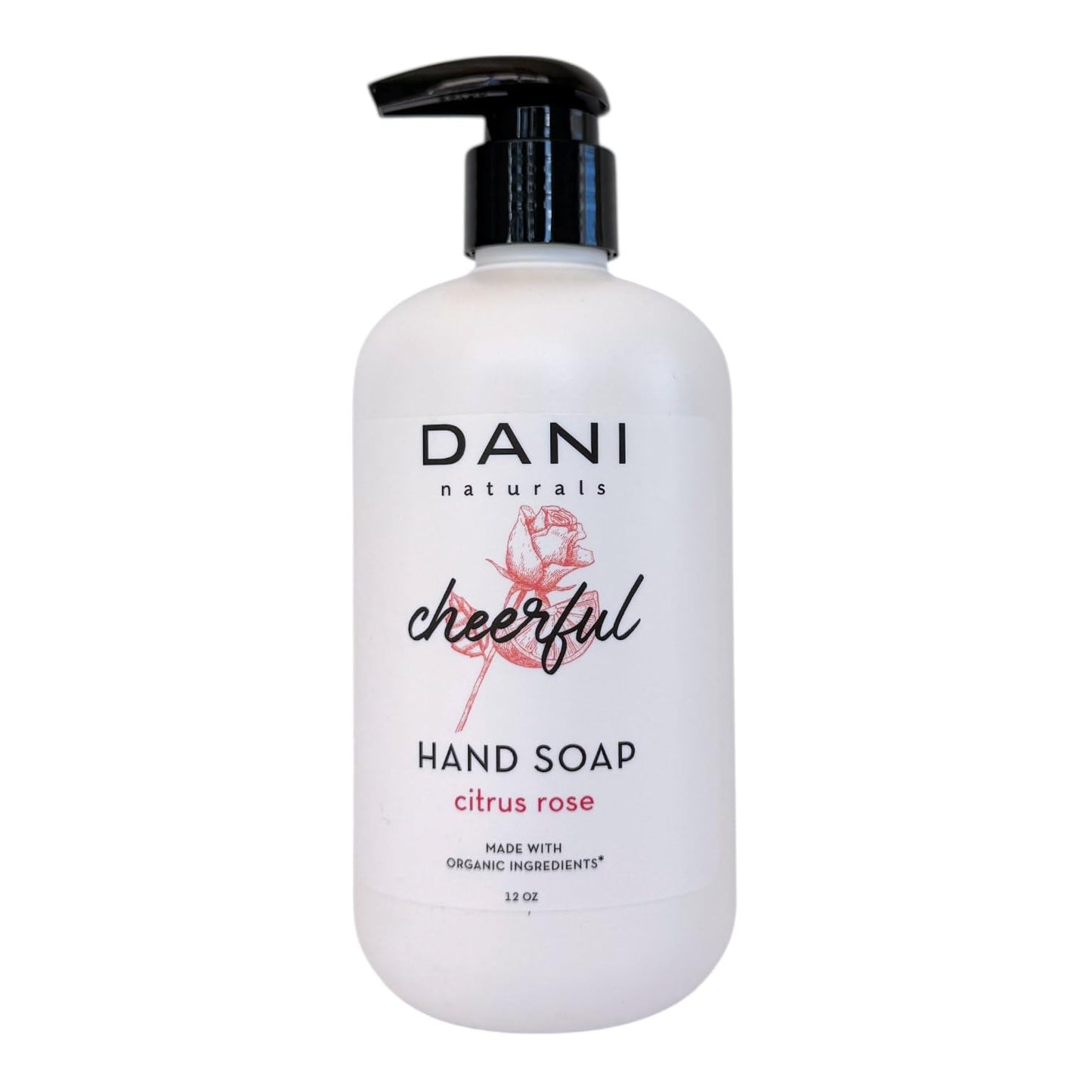 DANI Naturals Citrus Rose Hand Soap, 12 fl oz, Vegan Non Toxic, Made in USA Beauty & Personal Care DANI