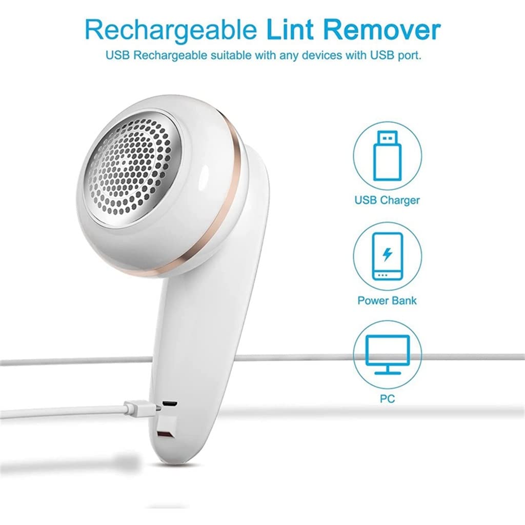 HIONJIN Sweater Fabric Shaver,Rechargeable Electric Lint Remover and Replaceable Stainless Steel Blade Beauty and Personal Care HIONJIN