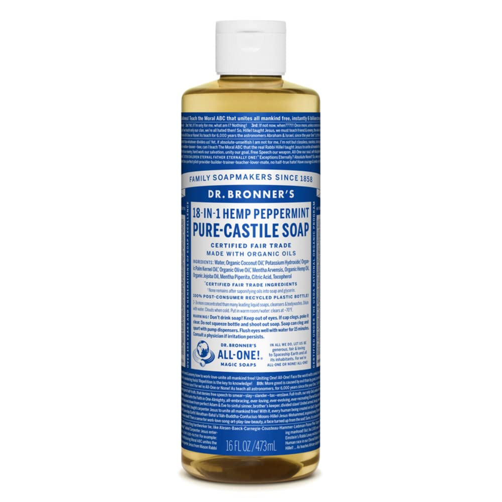 CASTILE SOAP PPRMNT 16OZ Beauty & Personal Care Dr. Bronner's