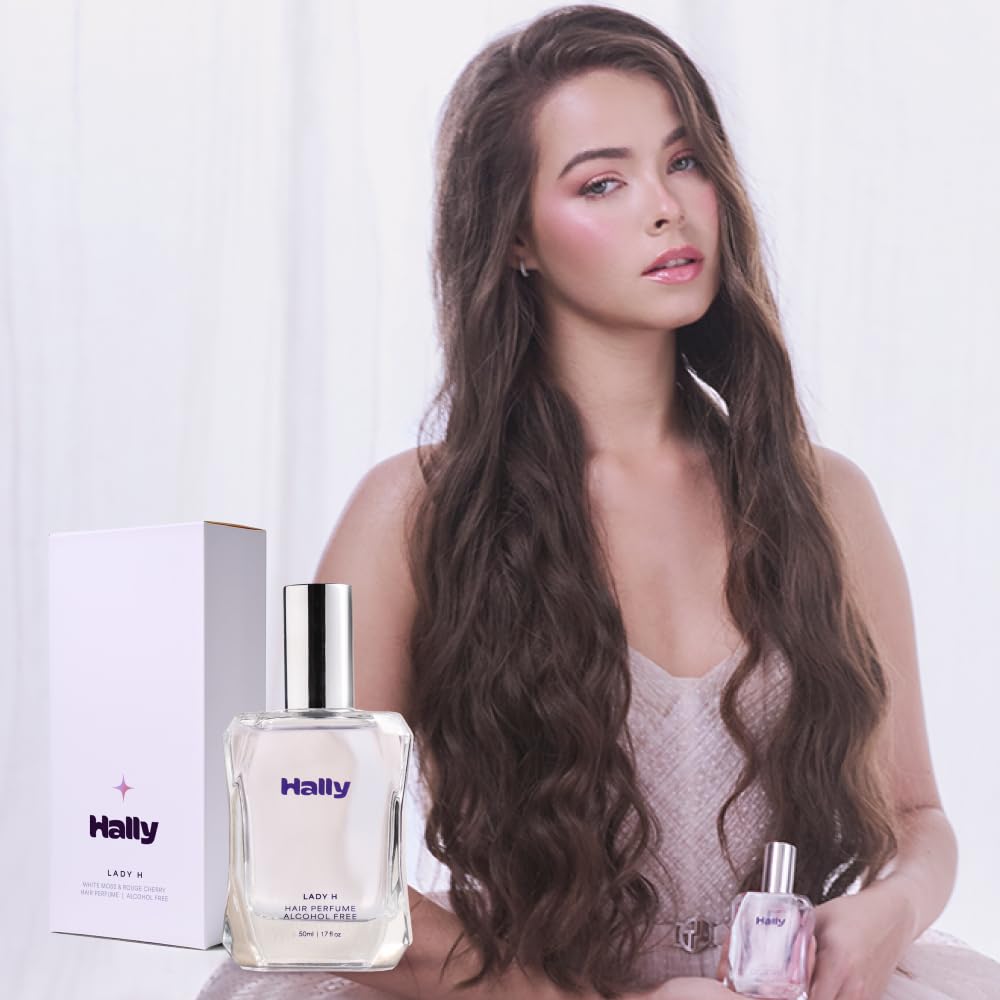 Hally Lady H Hair & Body Perfume - Alcohol Free, Non Toxic Cherry, Vanilla & Jasmine Fragrance - Long Lasting Fragrance Mist - Shine-Enhancing Beauty & Personal Care Hally Hair