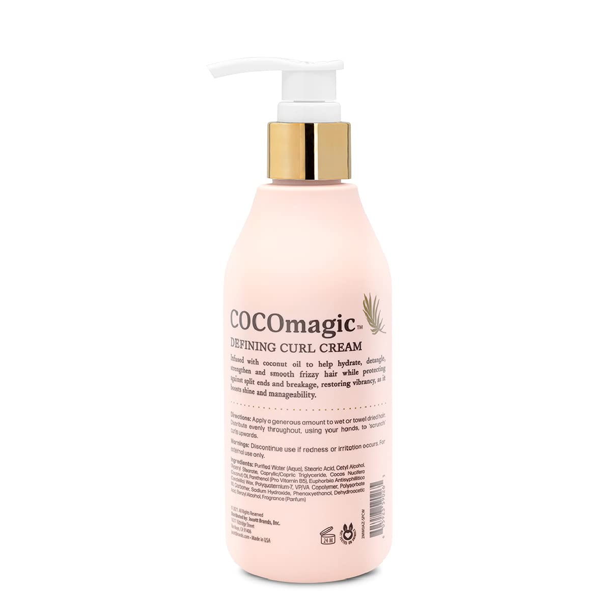 Cocomagic Defining Curl Cream | Extra Frizz Control | Protects Against Split Ends and Breakage | Paraben Free (8 oz) Beauty & Personal Care Cocomagic