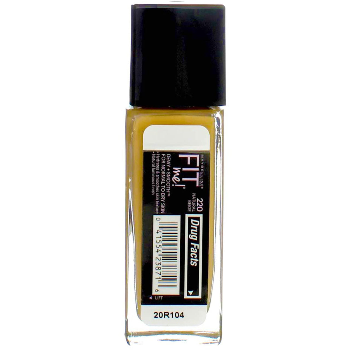 Maybelline New York Fit Me! Foundation, Natural Beige, SPF 18 [220] 1 oz (Pack of 2)