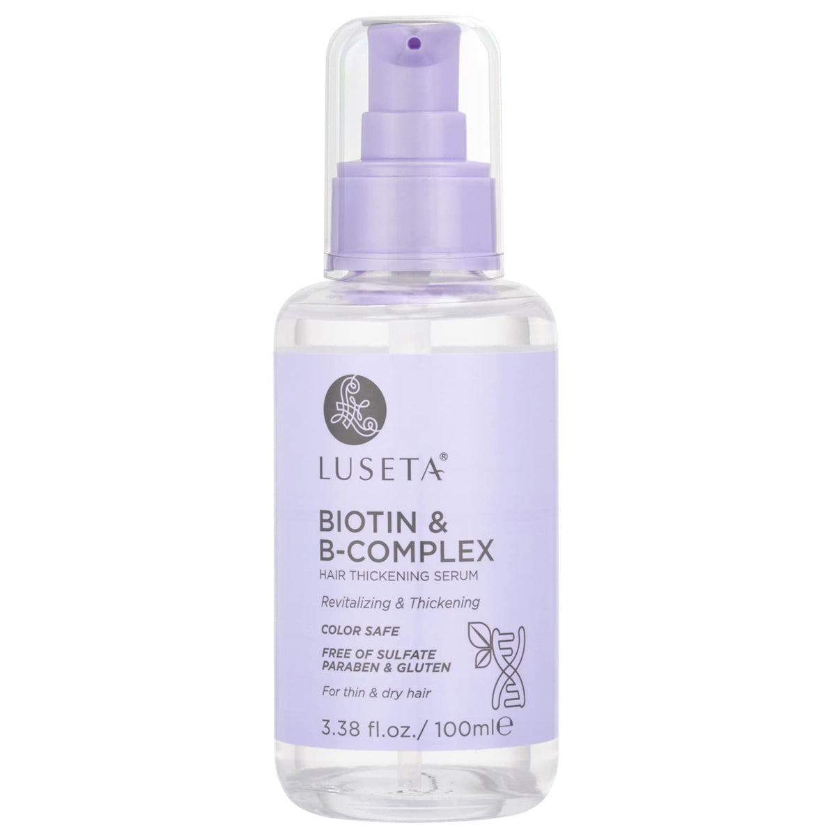 Luseta Biotin B-Complex Hair Growth Serum for Thin Hair, 3.38 oz
