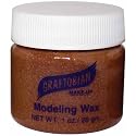 Graftobian Theatrical Modeling Wax Brown Color Pro Make-Up Special Effect 1oz Beauty & Personal Care Graftobian