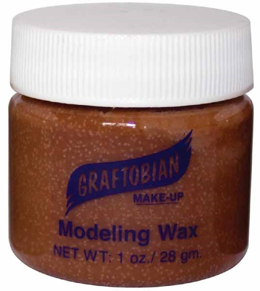 Graftobian Theatrical Modeling Wax Brown Color Pro Make-Up Special Effect 1oz Beauty & Personal Care Graftobian