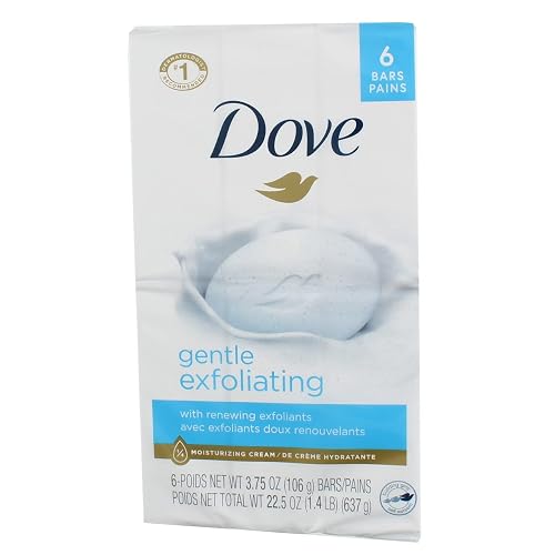 Dove Beauty Bar Gentle Exfoliating 4 oz, 6 Bar (Pack of 2) Beauty & Personal Care Dove