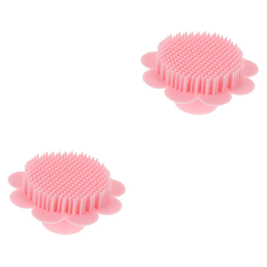 2 pcs Exfoliator Dandruff Head Exfoliation Bathing Silicone Massage Mitt Safe Scrubber Washing All Newborn Manual Hair Skin Bath for Wet Body Beauty and Personal Care DOITOOL