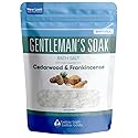 Gentleman's Bath Salt 32 Ounces Epsom Salt with Natural Cedarwood, Frankincense, Eucalyptus and Peppermint Essential Oils Plus Vitamin C in BPA Free Beauty & Personal Care Better Bath Better Body