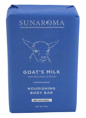 Sunaroma Soap Bar Goats Milk Shea Butter + Honey 8 Ounce (Pack of 6) Beauty & Personal Care SUNAROMA