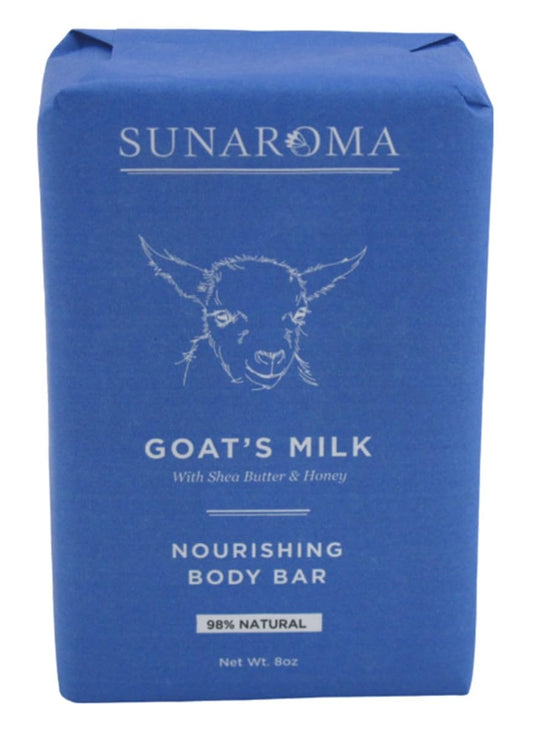 Sunaroma Soap Bar Goats Milk Shea Butter + Honey 8 Ounce (Pack of 6) Beauty & Personal Care SUNAROMA