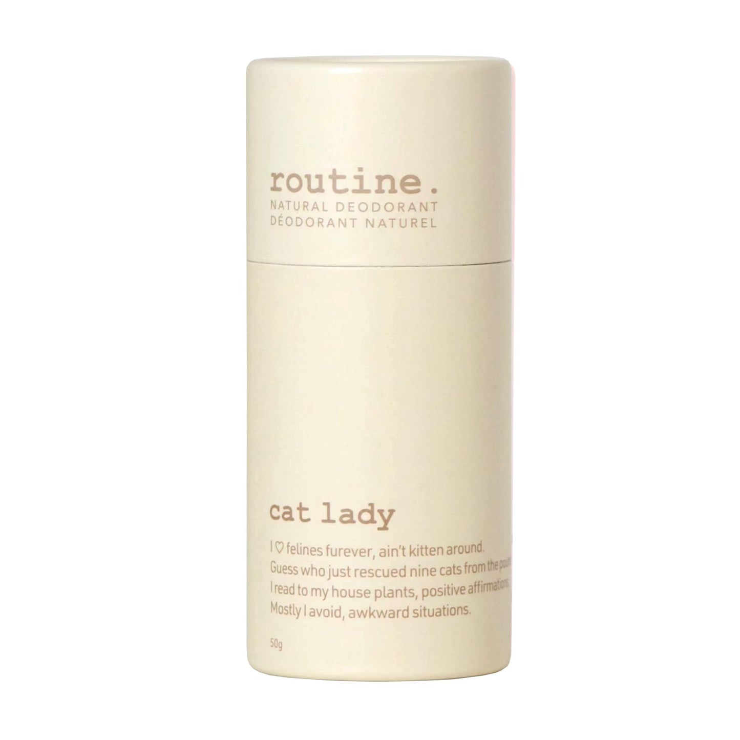 Routine. Natural Deodorant Cat Lady Deo Stick - 1.7 Fluid Oz. Natural Deodorant Aluminum Free Natural Deodorant For Women & Men - (Stick Formula) Beauty and Personal Care Routine