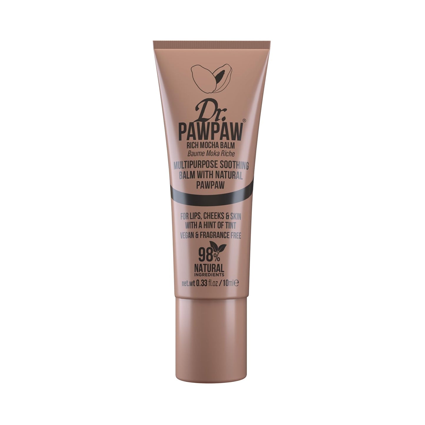 Dr. PawPaw Multipurpose Tinted - Lip Moisturizer with Buildable Color - Natural Tinted Lip Balm - Lip Balm for Sensitive Skin - Rich Mocha - 0.33 oz Beauty and Personal Care Dr. PAWPAW ORIGINAL BALM