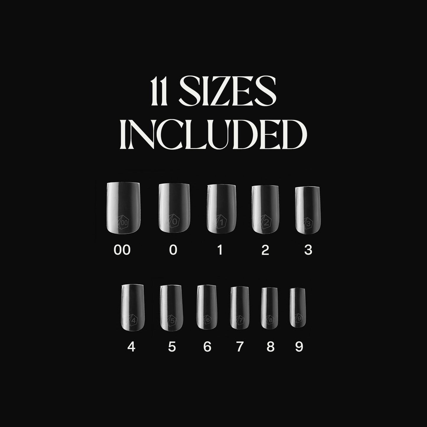 Apres Gel-X® Natural Square Short Tip Box | 500pc Gel-X Tips, 11 Sizes 00-9, Premium Quality Beauty and Personal Care APRÉS