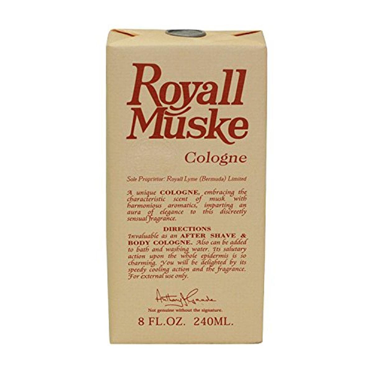 Royall Muske by Royall Fragrances for Men 8.0 oz Eau de Cologne Splash Bottle Beauty & Personal Care ROYALL LYME
