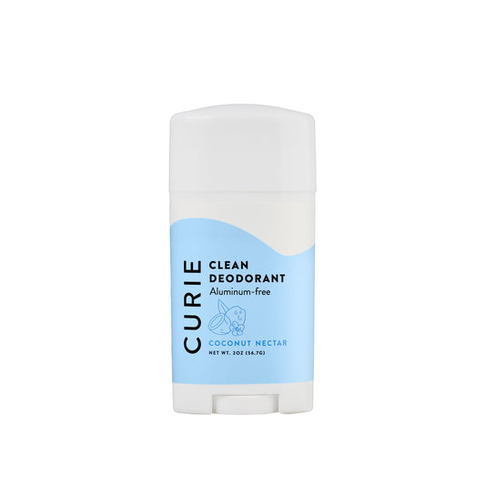 Curie Aluminum Free Deodorant - Coconut Nectar 2oz Stick -Natural Deodorant, Paraben Free, Cruelty Free, Non-Toxic Beauty and Personal Care Curie
