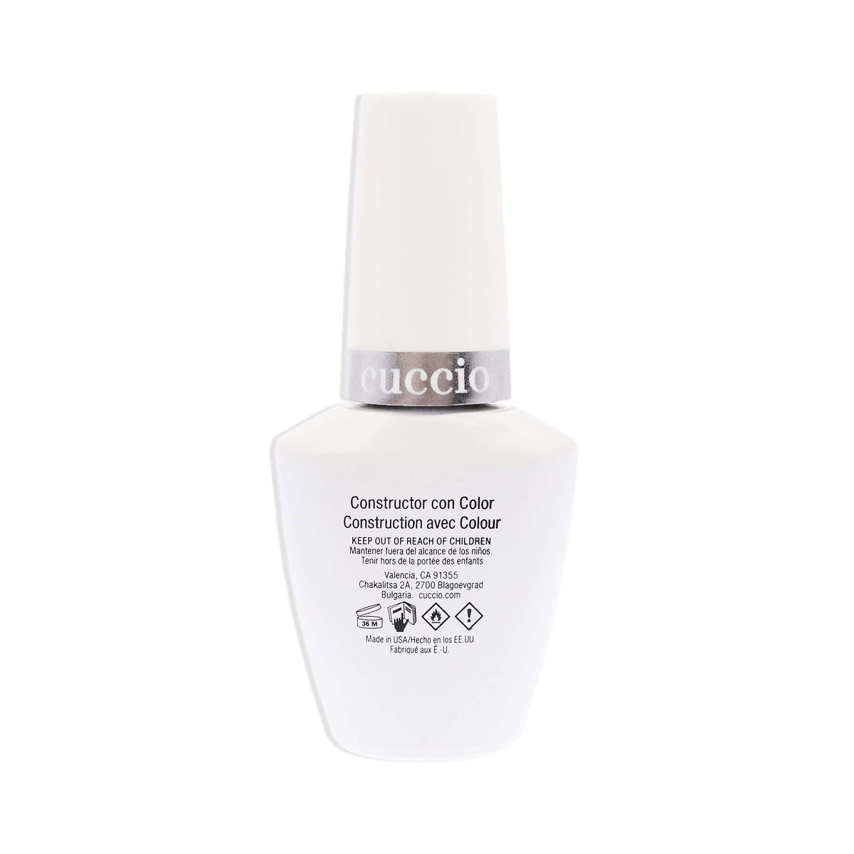 Cuccio Pro Brush-On Colour Builder Soak-Off Gel - Calcium Enriched - Easy Brush-On - Perfect Light Color - Reinforce, Build, Shape And Extend