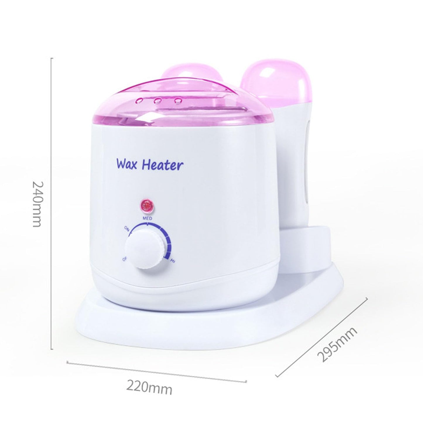 3 in 1 Roll On Wax, Wax Warmer for Hair Removal, with Double Cartridges and Single Pot Removable Inner Pot Transparent Lid Adjustable Temperature Knob Beauty and Personal Care ZJchao