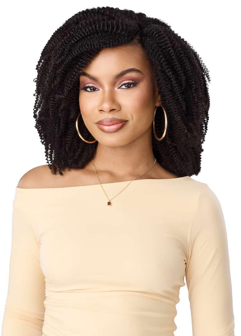 Outre X-Pression Human Bulk - Springy Afro Bulk 16" 3X (OFF BLACK 1B)