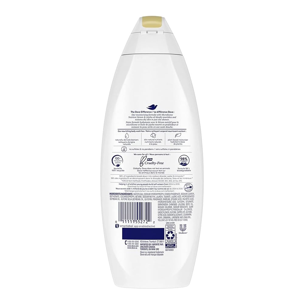 Dove Nourishing Body Wash, Dryness Relief with Jojoba Oil, Pack of 2 Beauty & Personal Care Dove